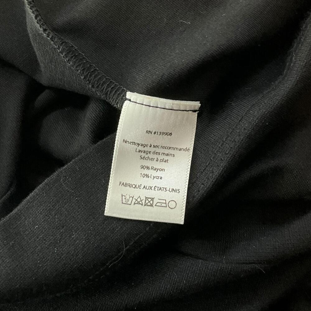 Ripley Rader Ponte Knit Long Wide Leg Pant Black Womens Medium 3 34" Inseam - Picture 6 of 11
